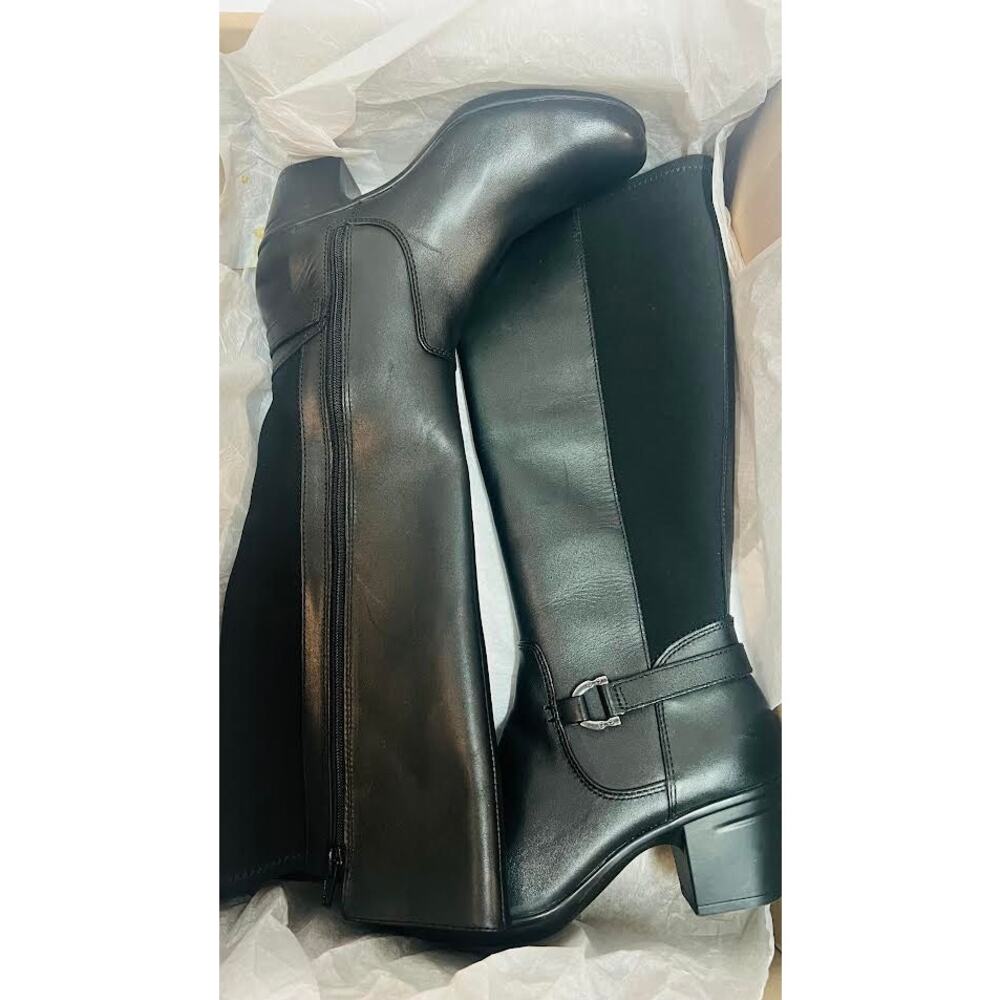 Clarks Women's Emslie‎ March Fashion Boot, Black Leather, 5M US